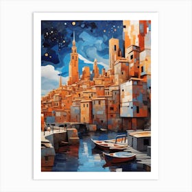 City At Night Art Print