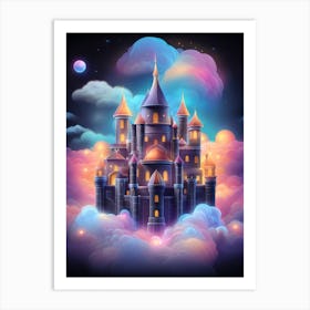 Castle In The Clouds 2 Art Print