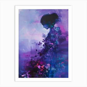 Woman In Purple Art Print