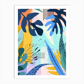 Abstract Tropical Background Art Print