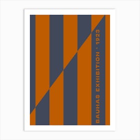 Bauhaus Orange Exhibition 13 Art Print