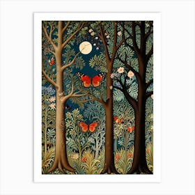 William Morris Butterflies In The Forest Art Print