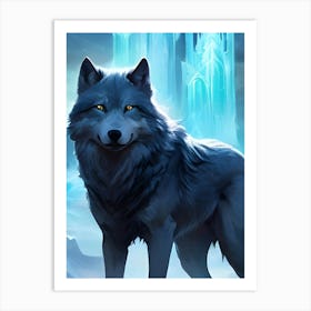 Wolf In The Snow Art Print