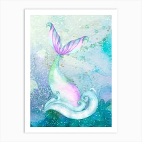 Happy Mermaid Art Print