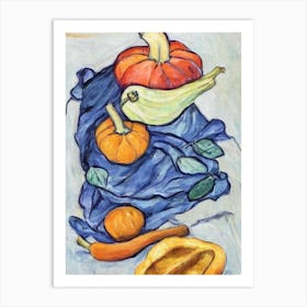 Butternut Squash Fauvist vegetable Art Print