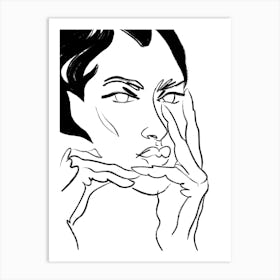 Face Of A Woman is elegance Art Print Art Print