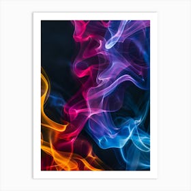 Abstract Smoke Background 3 Art Print