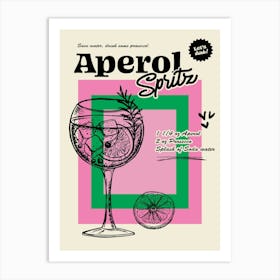 It's Aperol Spritz Time Art Print