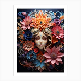 Flower Girl Art Print