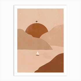 Sailor In The Water Art Print