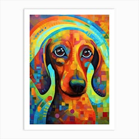 Dachshund dog print Art Print