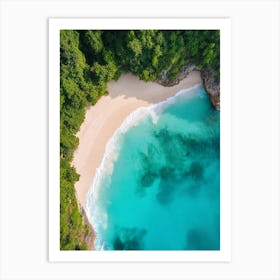 Aerial View Of A Tropical Beach 1 Art Print