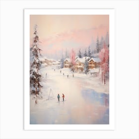 Dreamy Winter Painting Whistler Canada 2 Art Print