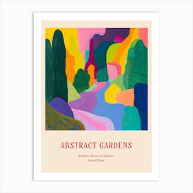 Colourful Gardens Matthaei Botanical Gardens Usa 3 Red Poster Art Print