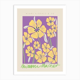 Miami Florals & Co Art Print