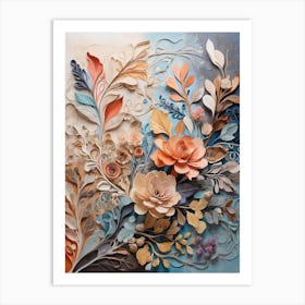 Paper Flower Art Art Print