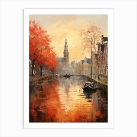 Amsterdam's Idyllic Lake Horizon Art Print