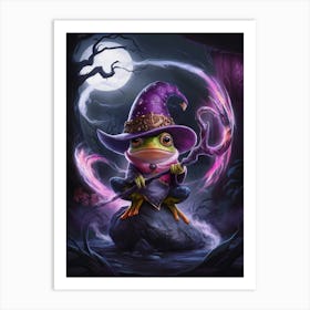 Frog Witch Art Print