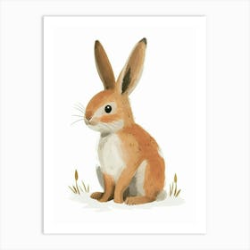 Belgian Hare Nursery Illustration 4 Art Print