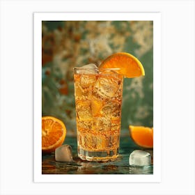 Orange Juice In A Glass 11 Art Print