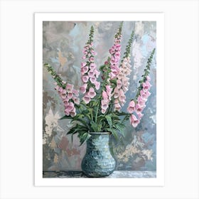 A World Of Flowers Foxglove 4 Painting Art Print