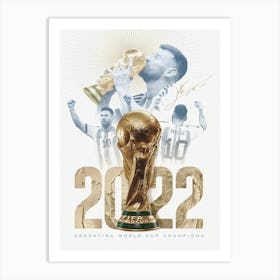 Lionel Messi World Cup Final Art Print