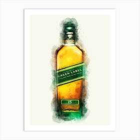 Johnnie Walker Scotch Whiskey Art Print