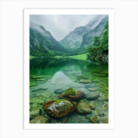 Lake In The Mountains 2 Art Print