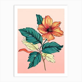 Hibiscus Flower 9 Art Print