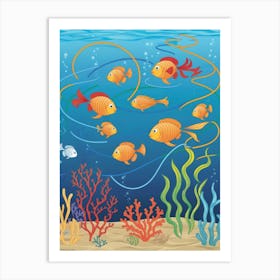 Under The Sea 1 Art Print