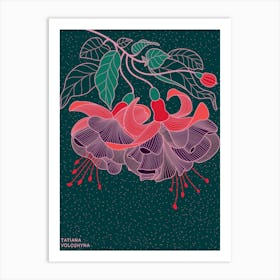 Fuchsia Flower Art Print