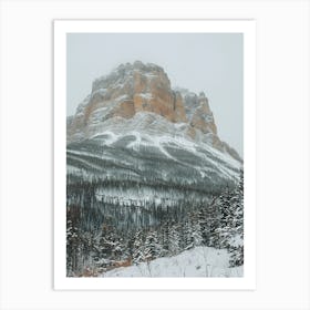 Snowy Mountain 1 Art Print