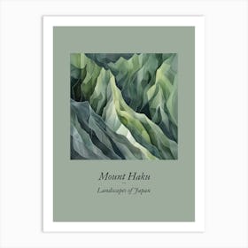 Landscapes Of Japan Mount Haku 5 Art Print