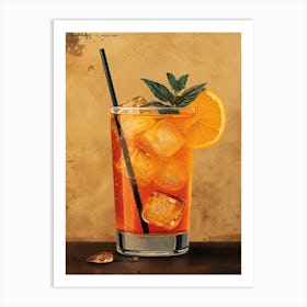 Aperol Spritz Orange 97 Art Print