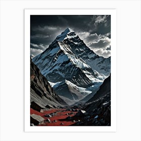 Nepal Mountain Everest: The Crown of the Himalayas Art Print