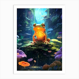 Frog In The Forest 4 Art Print