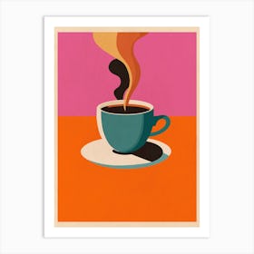 Coffee Steam Art Print