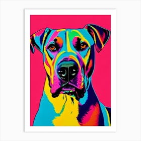 Great Dane Andy Warhol Style Dog Art Print