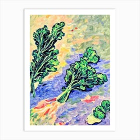 Rapini Fauvist vegetable Art Print
