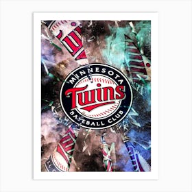 Minnesota Twins Baseball Poster Art Print