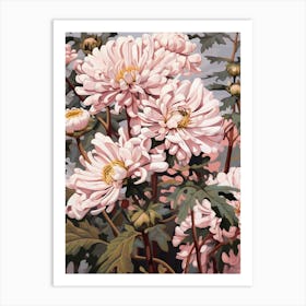 Chrysanthemum 1 Flower Painting Art Print