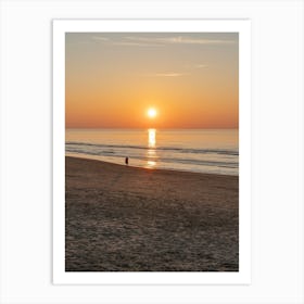 Golden Serenity - Fine Art Photography from Wijk aan Zee Art Print