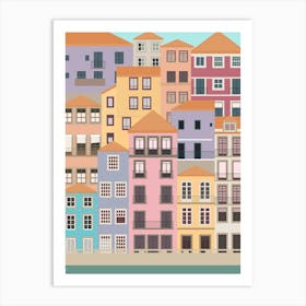 Colorful Porto, Portugal Art Print