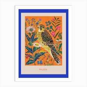 Spring Birds Poster Falcon 3 Art Print