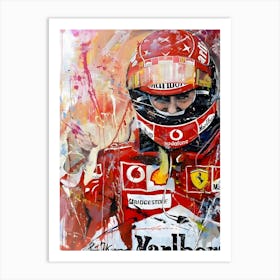 Michael Schumacher F1 1 Art Print