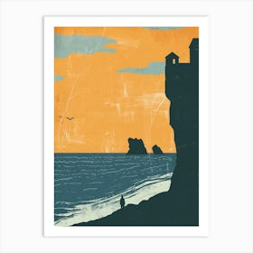 House On The Cliff Art Print