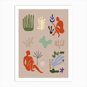 Henri Matisse Inspired Cutout Collage Art Print