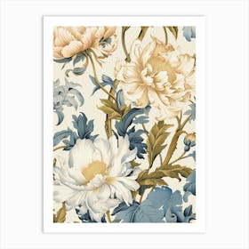 Peony Wallpaper 4 Art Print