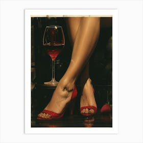 'Red Wine' Art Print