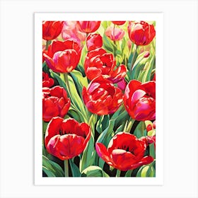 Red Tulips Art Print